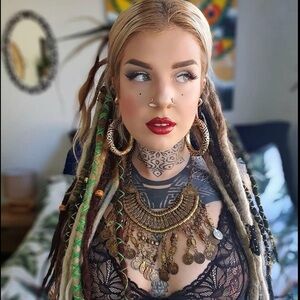 Large tribal ear weights